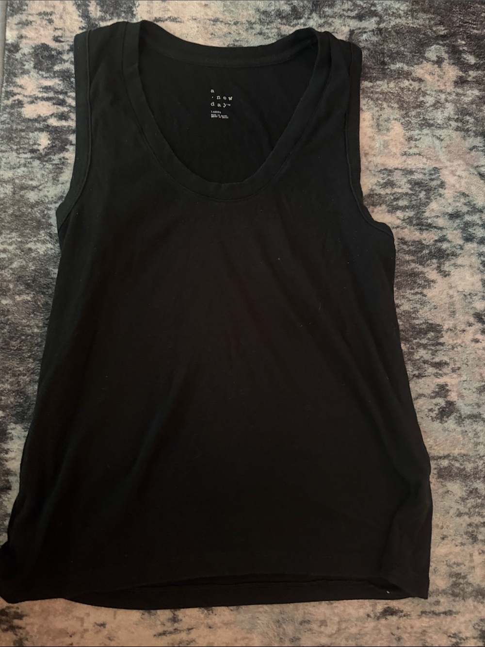 a new day Black Scoop Neck Tank Top